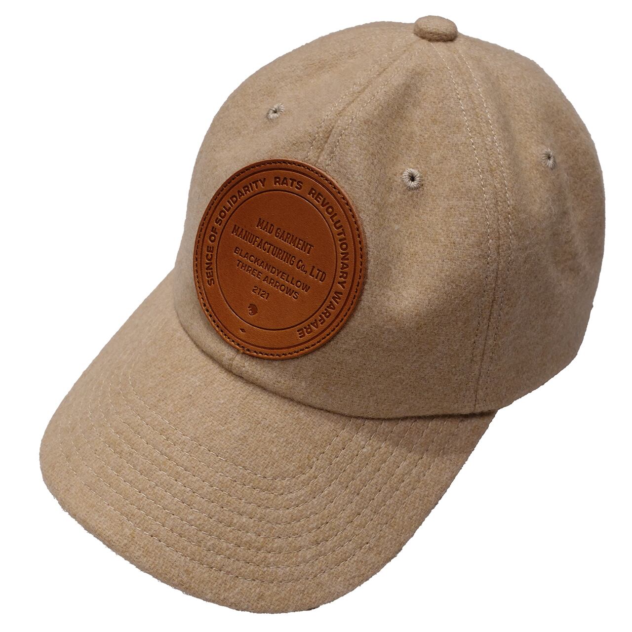 RATS(ラッツ) / WOOL LEATHER PATCH CAP(BEIGE)(23'RA-1111)(キャップ ...