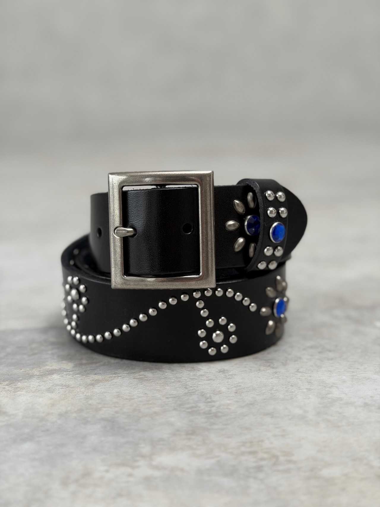 Blue Stone Studded Belt