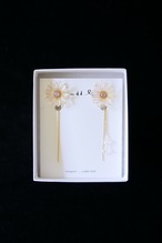" 陽だまり ( himawari )耳飾り" 個展design