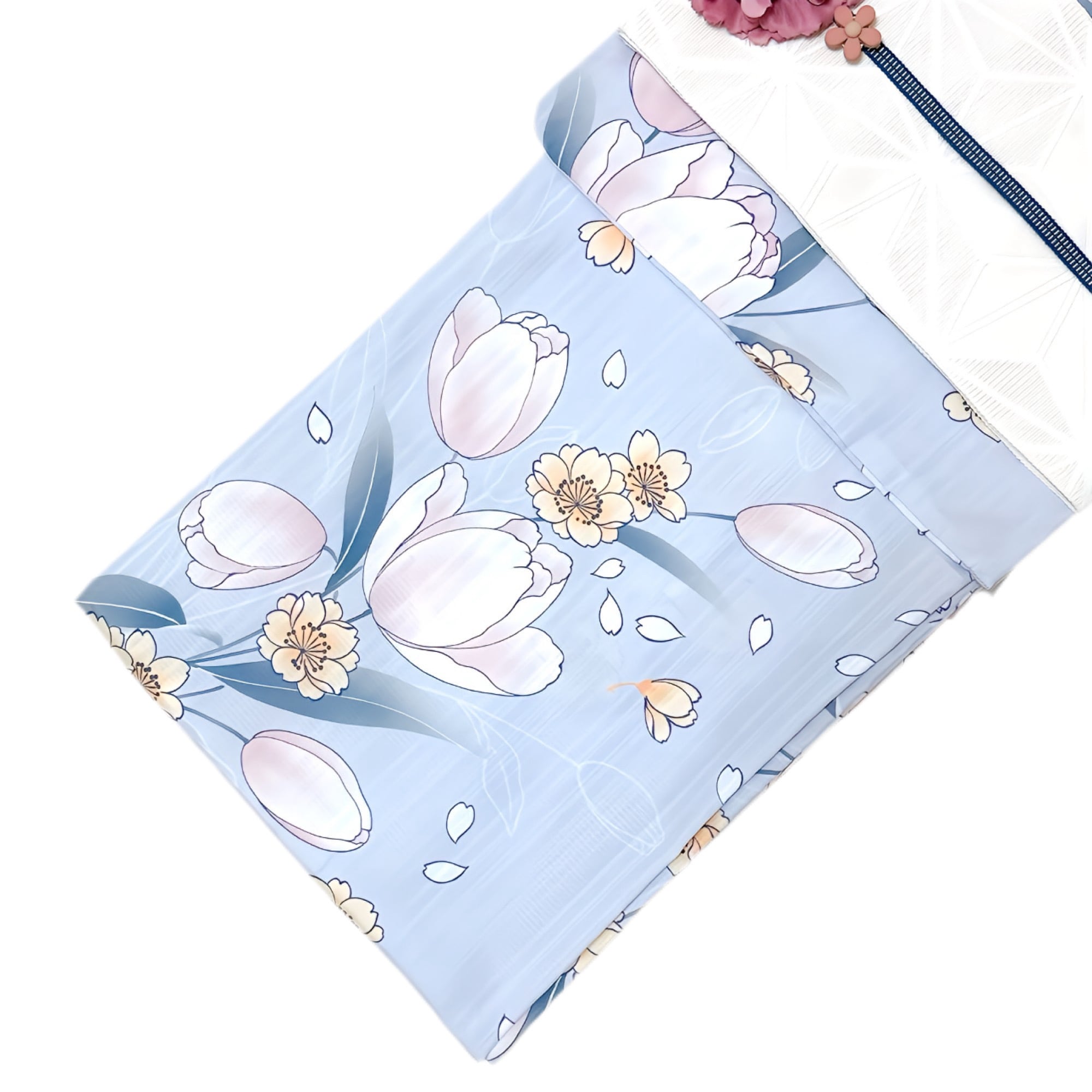 浴衣ジェンヌ 浴衣5点セット チューリップ ゆかた 半幅帯 浴衣 | 浴衣