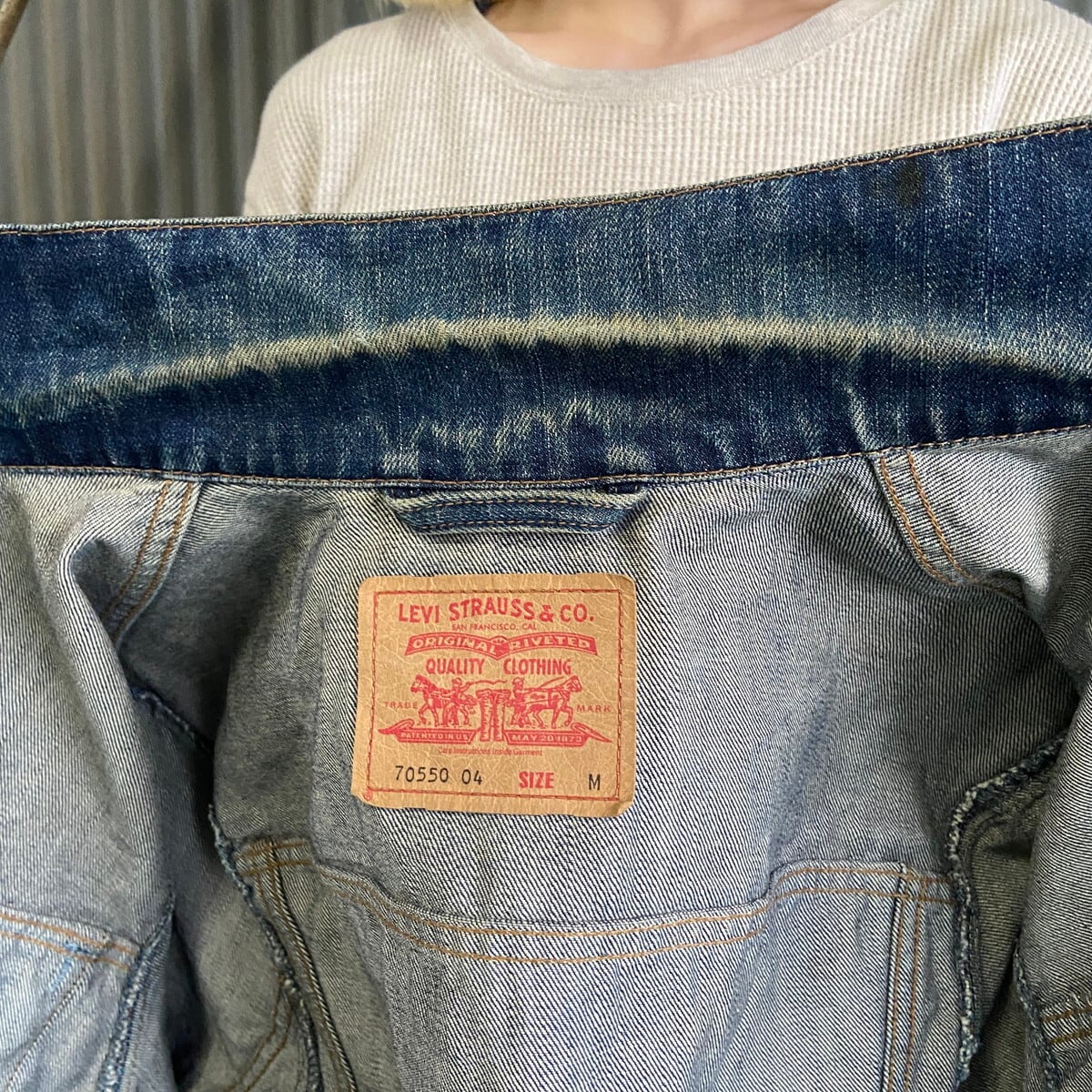 Levi's ユーロリーバイス 70550 デニムジャケット メンズM 古着