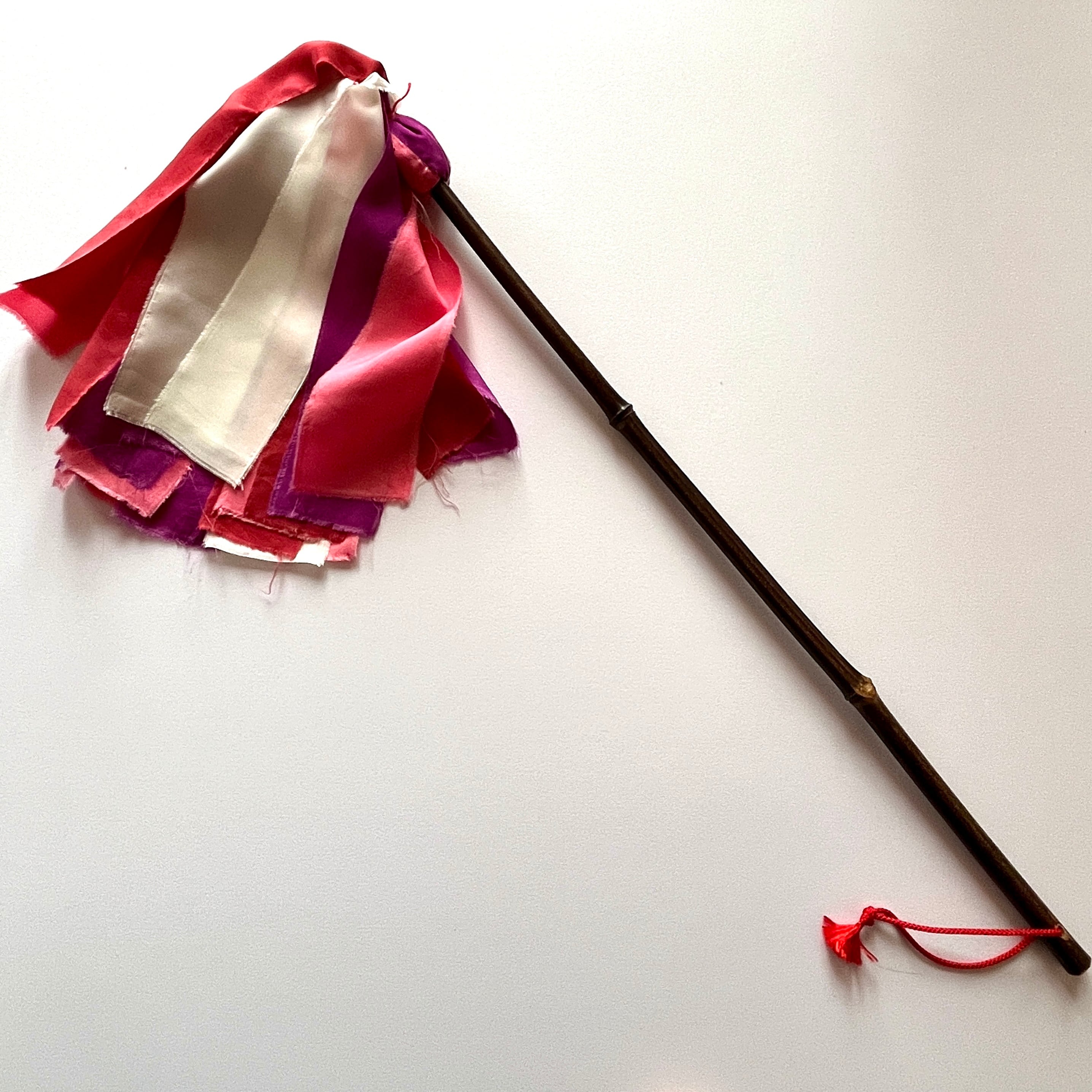 【番外編】手作り　黒竹正絹ハタキG