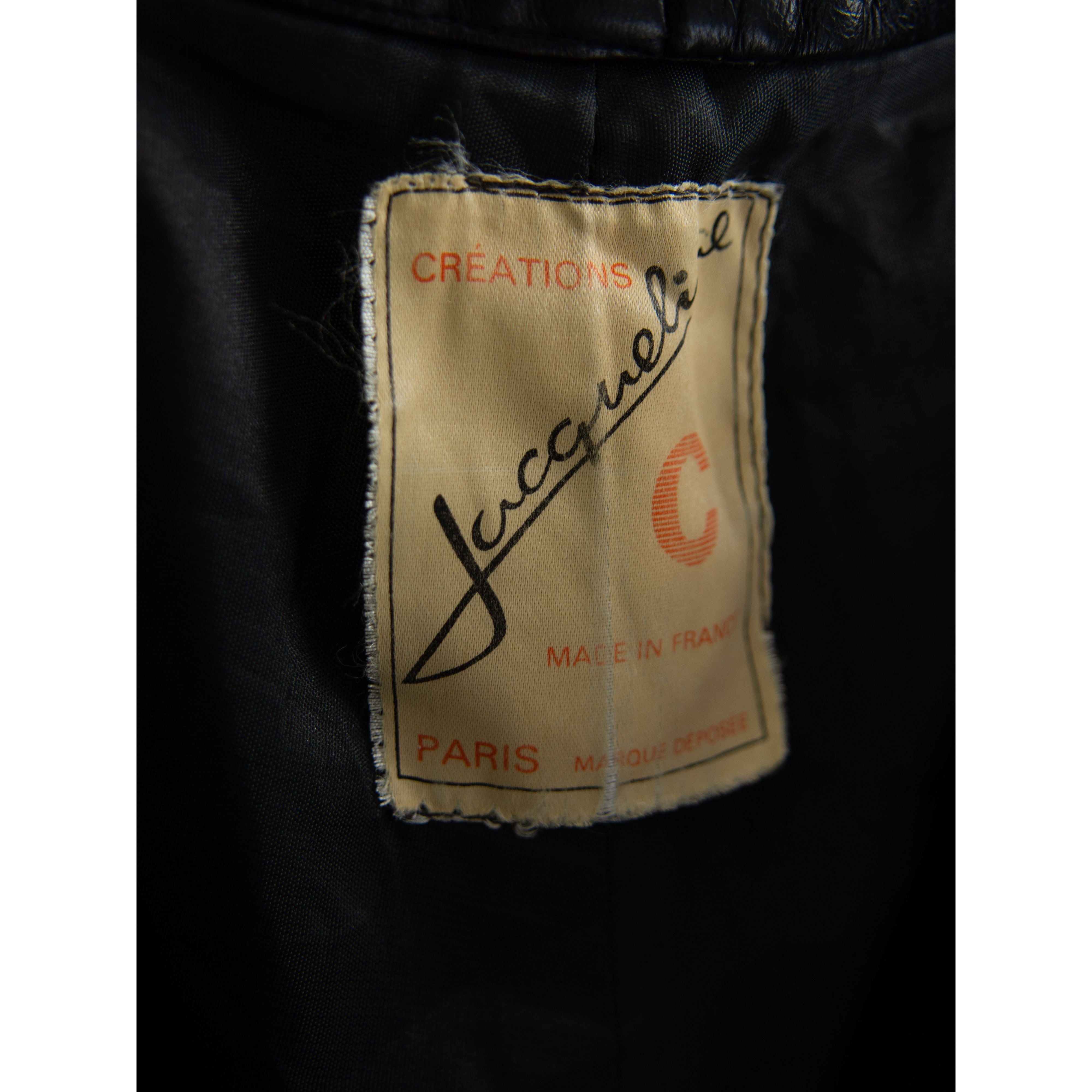 【Made in France】2tuck leather tapered pants（フランス製 2タックレザーテーパード パンツ）11a