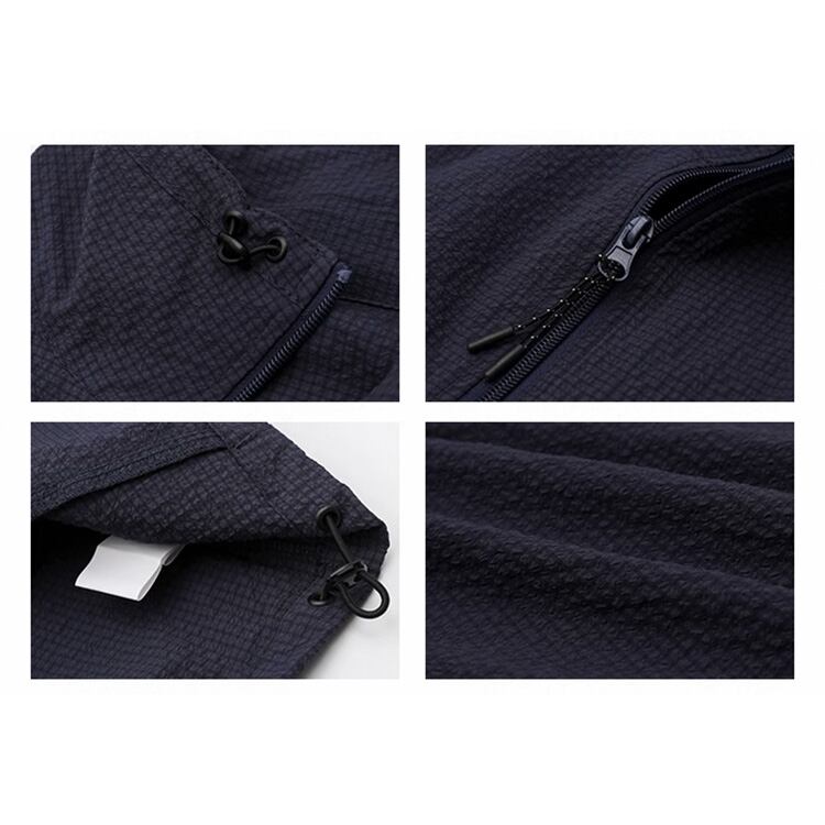 ★PLAIN STAND COLLAR COUPLE WINDBREAKER　　　A0724