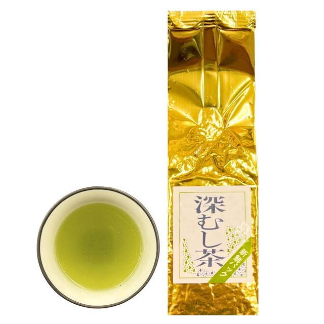 深むし茶煎茶 金袋 200g