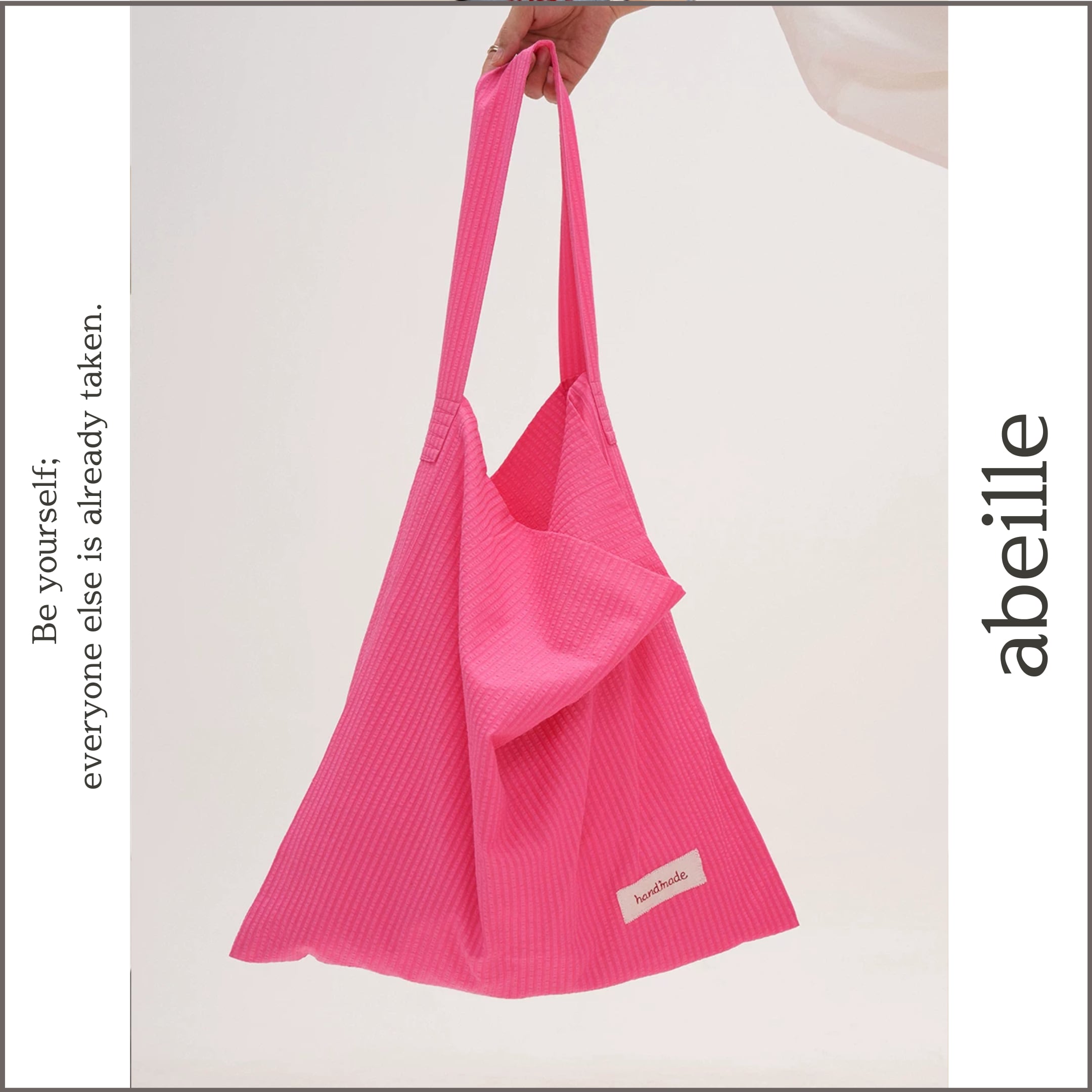 logo label tote bag 14564