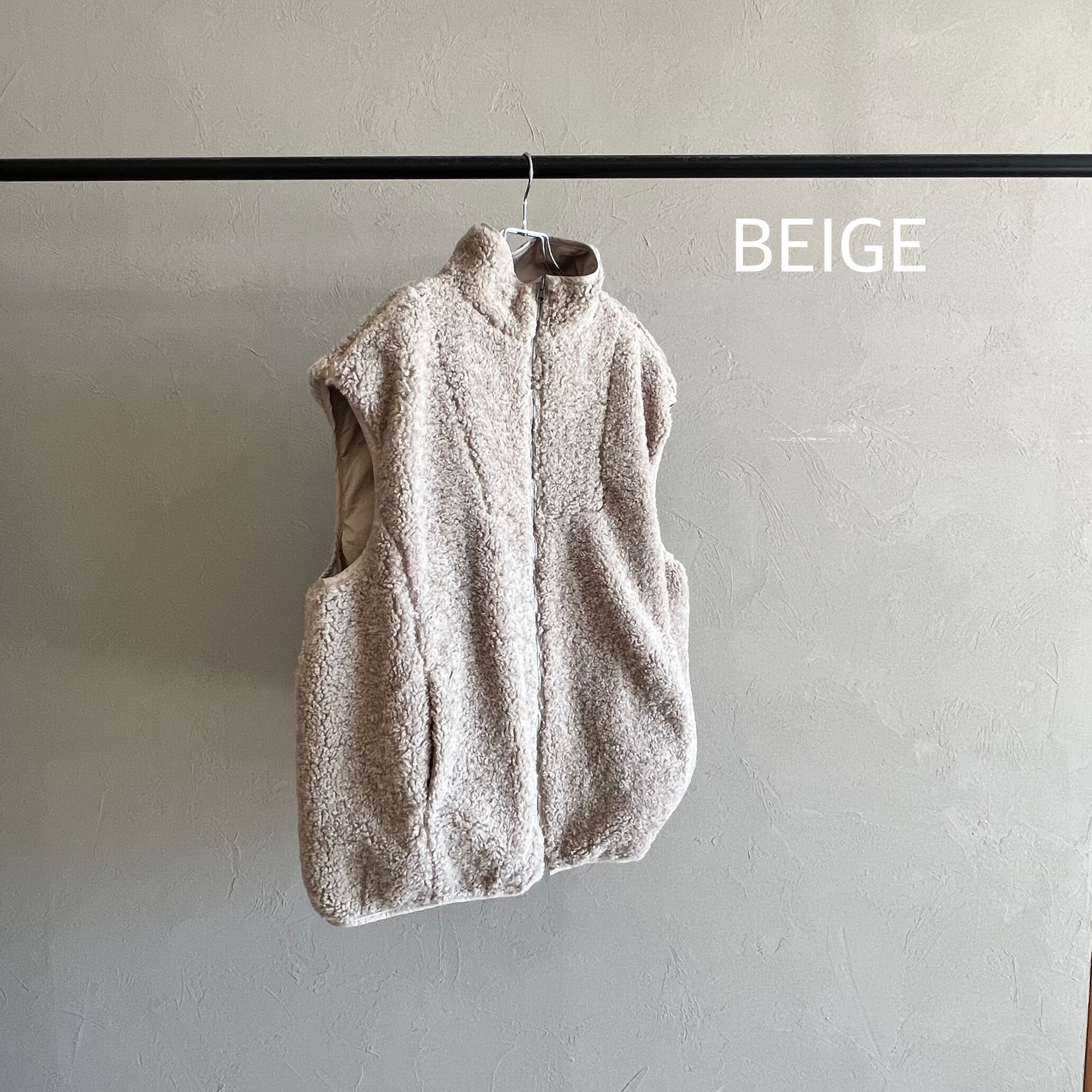 ❤リバーシブル ❤dopタンバリン&ラビットボアベスト ❤リバーシブル ❤dopタンバリン&ラビットボアベスト