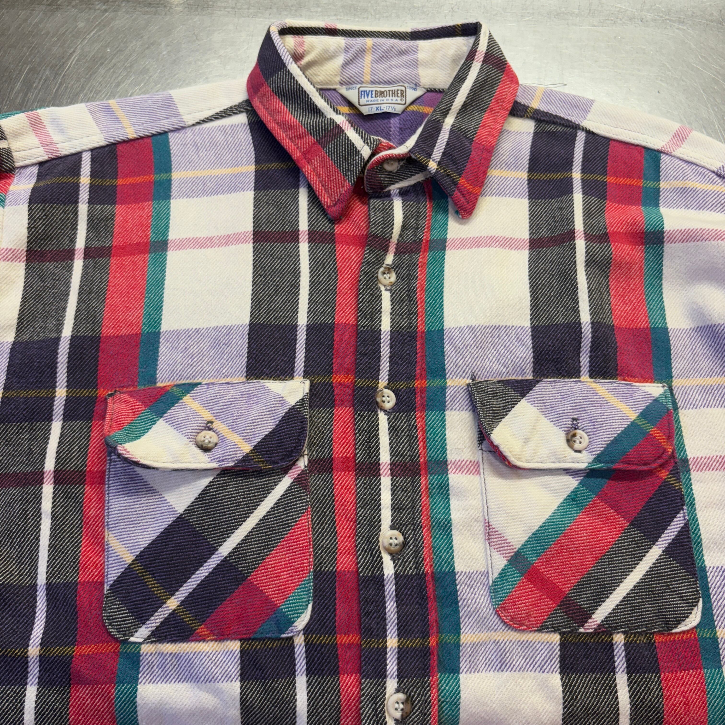 1980s FIVE BROTHER FLANNEL SHIRT | safarionline