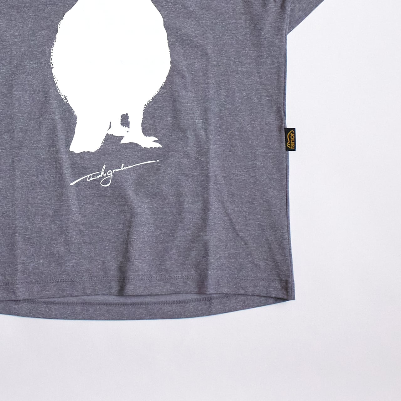 ranor（ラナー）ROCK PTARMIGAN T-SHIRT MOKU×WHITE ユニセックス