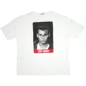 USED【L】Movie Cry Baby Johnny Depp Tee / ZARA ©️Universal Studios