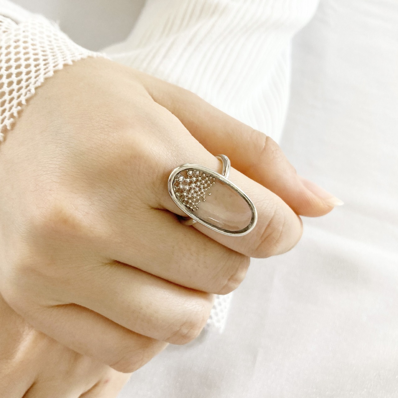 【送料無料】泡-Awa Ring-[ソフトモードなアクセサリー]モード ギフト ご褒美 結婚式 ひとくせ 個性的 | LIGHT[ソフトモード ...