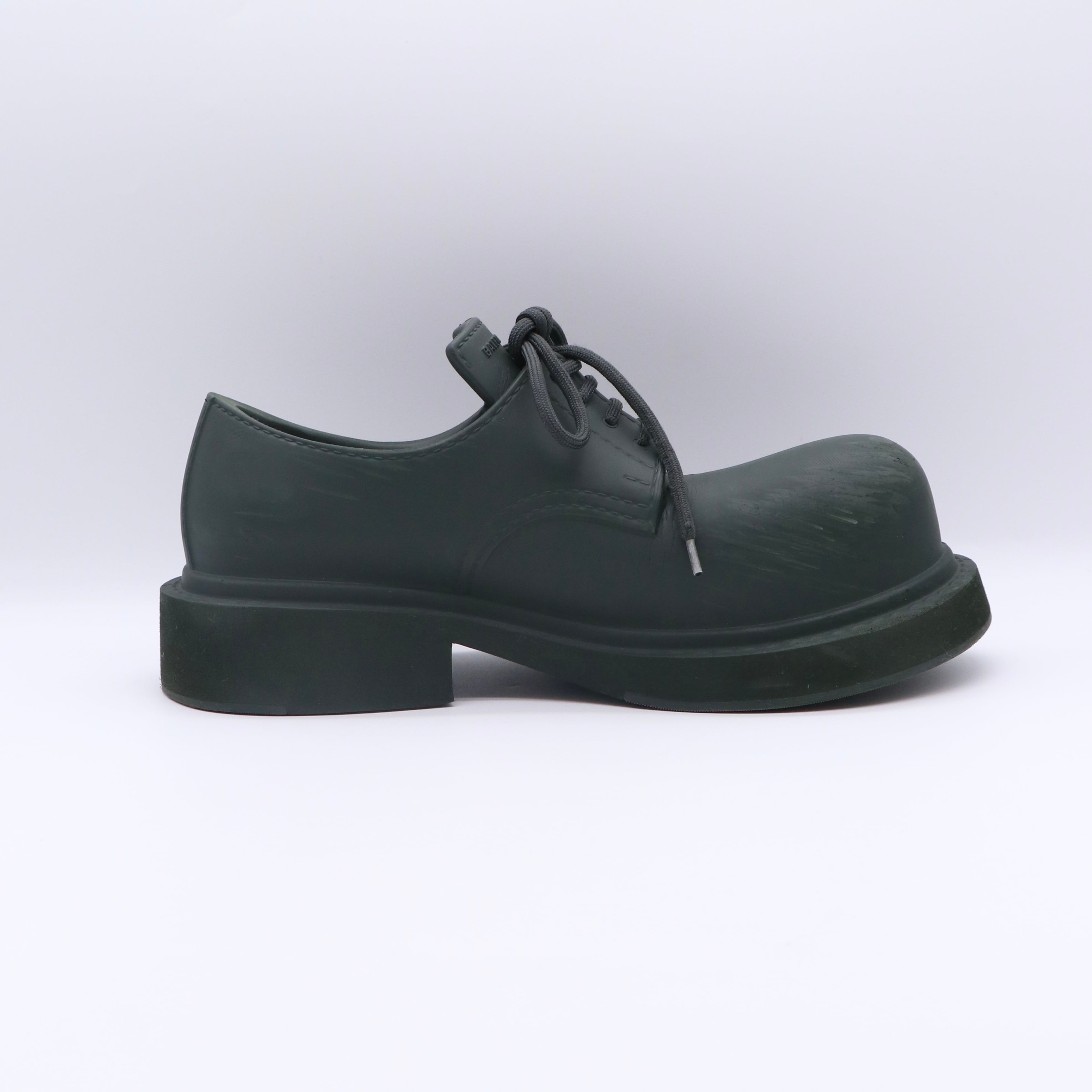 BALENCIAGA ステロイド ダービー シューズ グリーン バレンシアガ