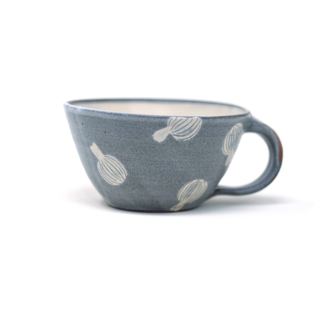 南島焼 奈美ロリマーさん カップ&ソーサー　足付きワイングラス✖️2 やちむん マグ, カップ / Mug, Cup | AJIMAYA