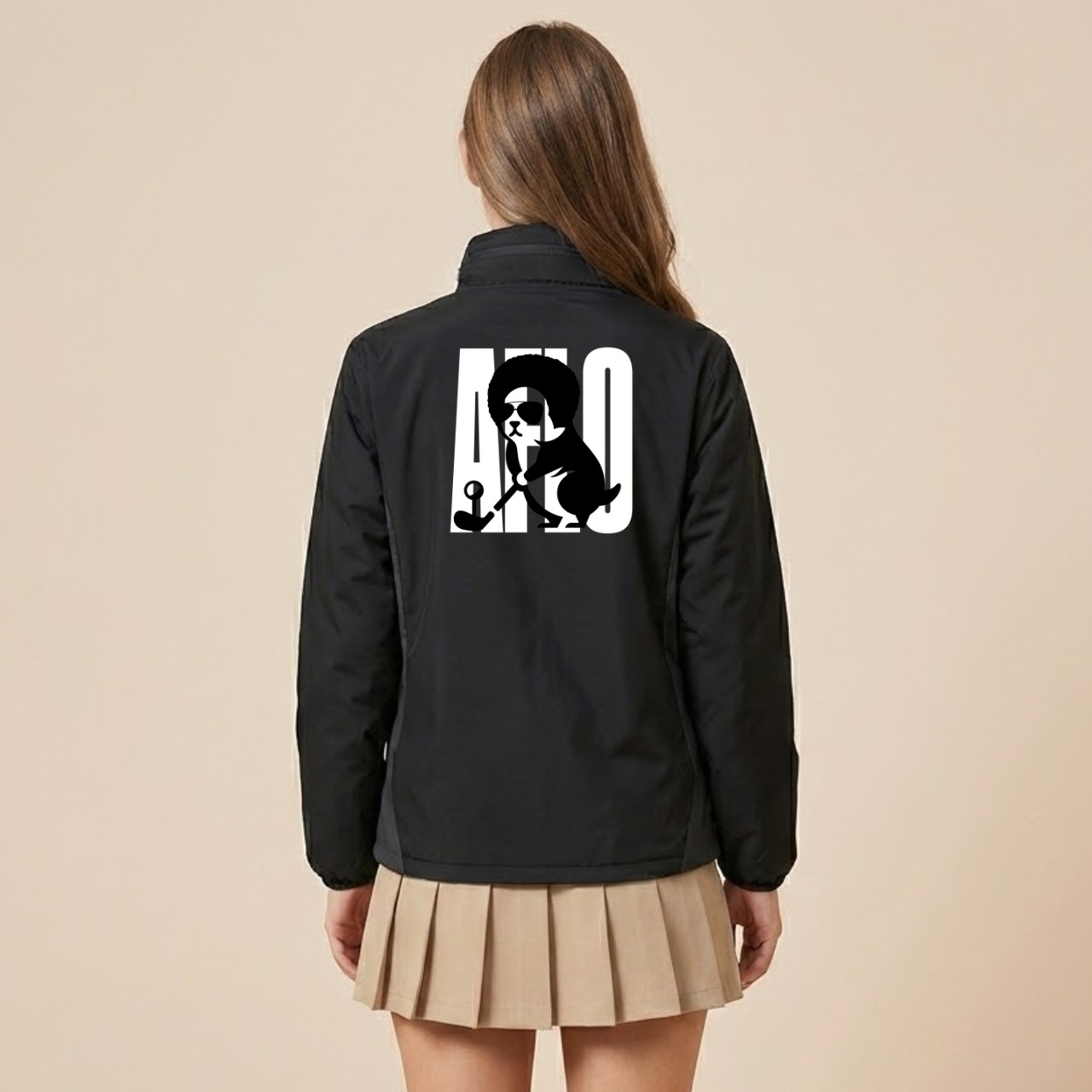 AFLO FLEECE LINING BLOUSON/BK