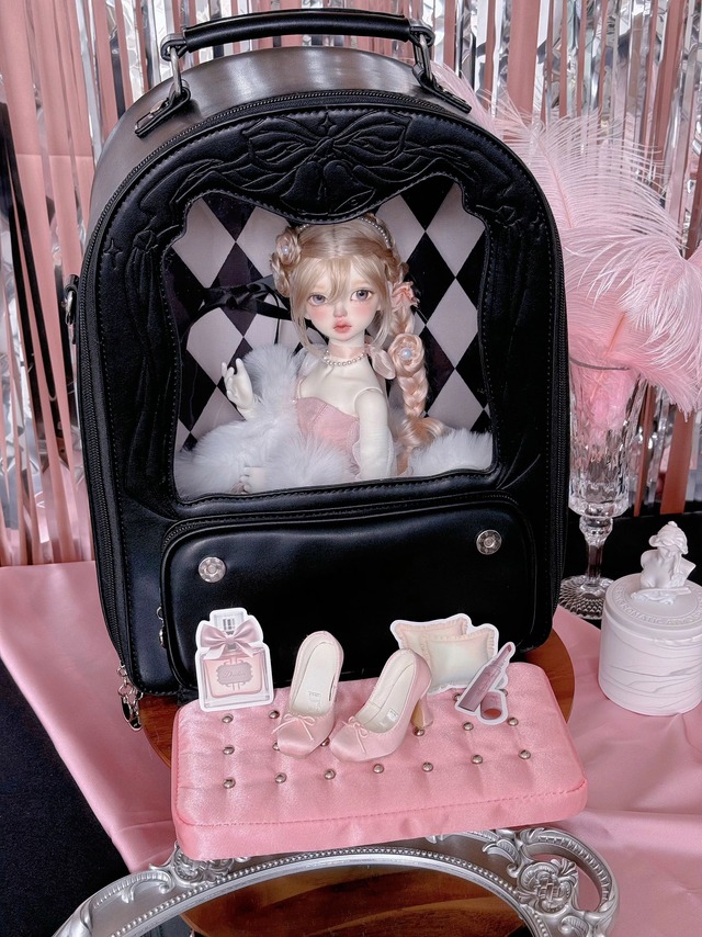 【一部現品あり】1/4サイズ・1/6サイズ共用◆【melon box】劇場型ドールキャリーバッグ