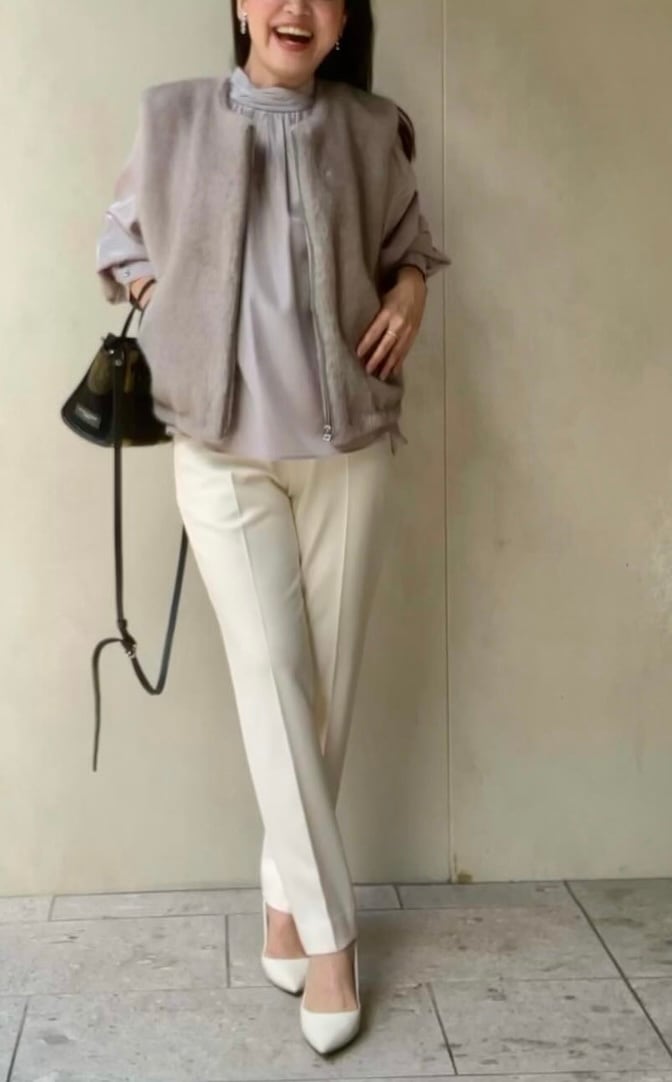 vivapresto]ファー×中綿ZIPベスト | 二星