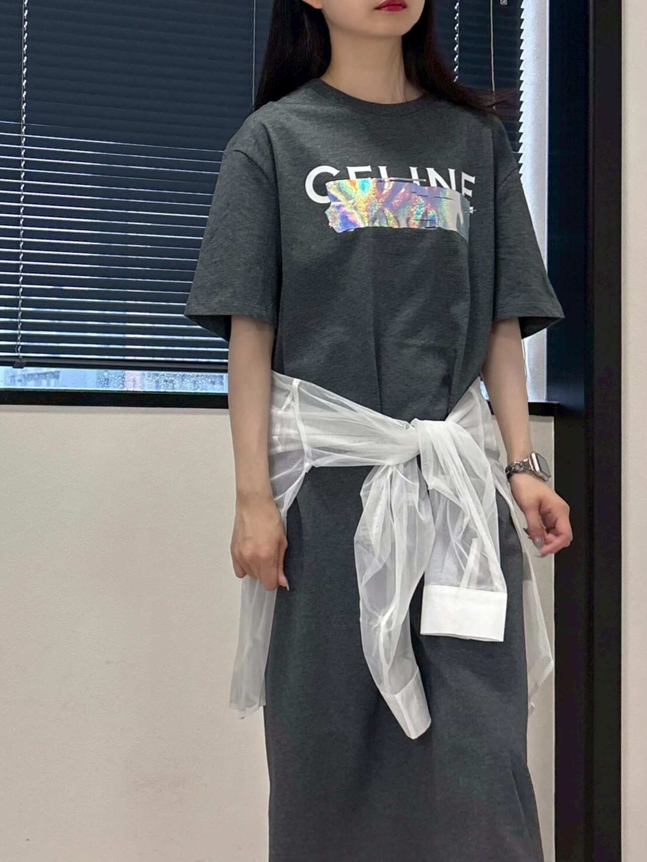 MAF113DEC シーリン箔 Tシャツワンピース_22-4490D