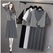 【大きいサイズXL-4XL】【春夏新作】ファッションワンピース♪グレー/ホワイト/ブラック3色展開◆#serth-280717