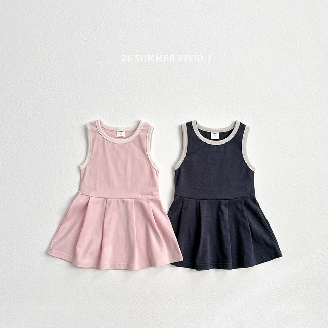 tennis tank top dress【VIVID】※6月中旬〜下旬発送予定