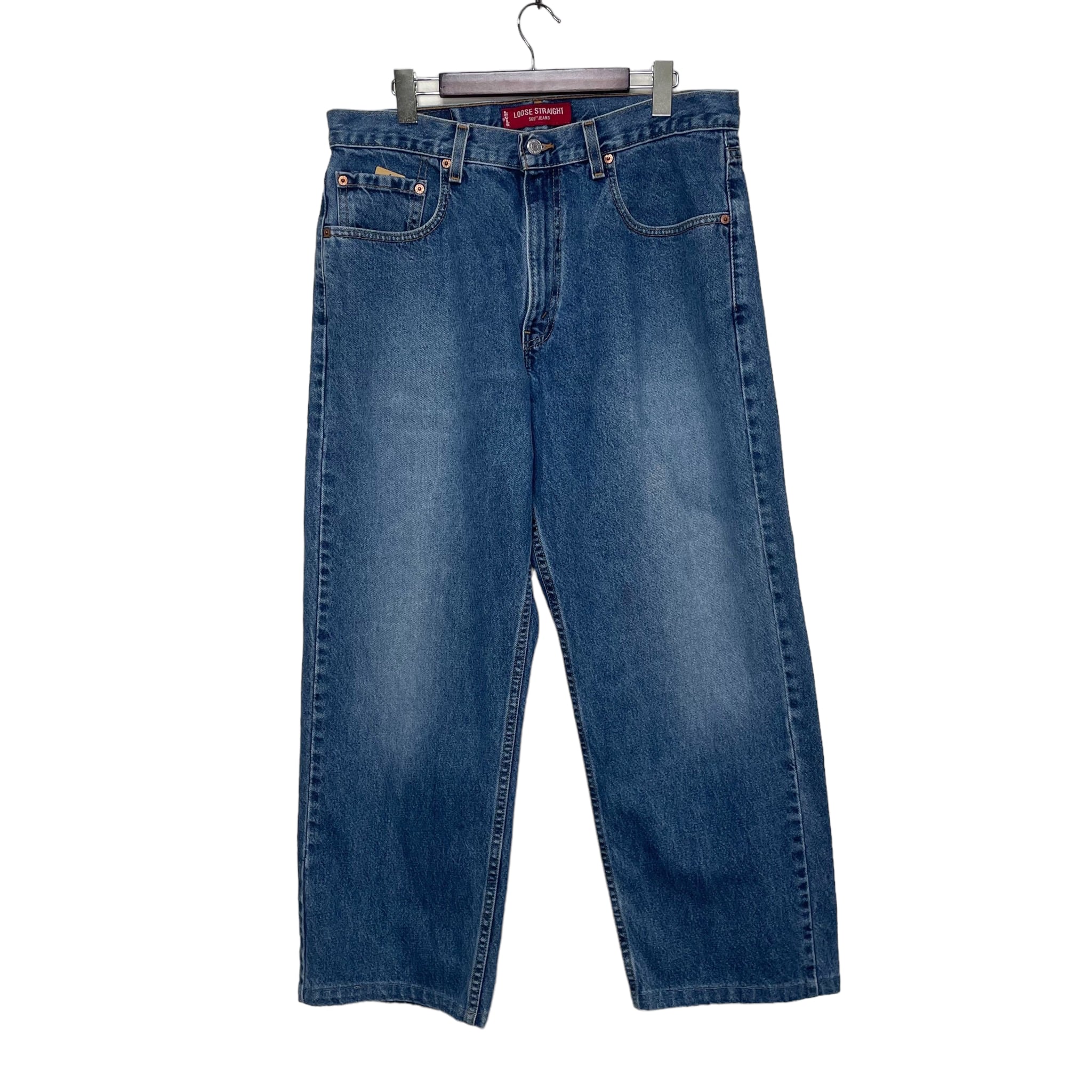 W34×L30】Levi's 569 デニムパンツ 革パッチ | 古着屋OLDGREEN