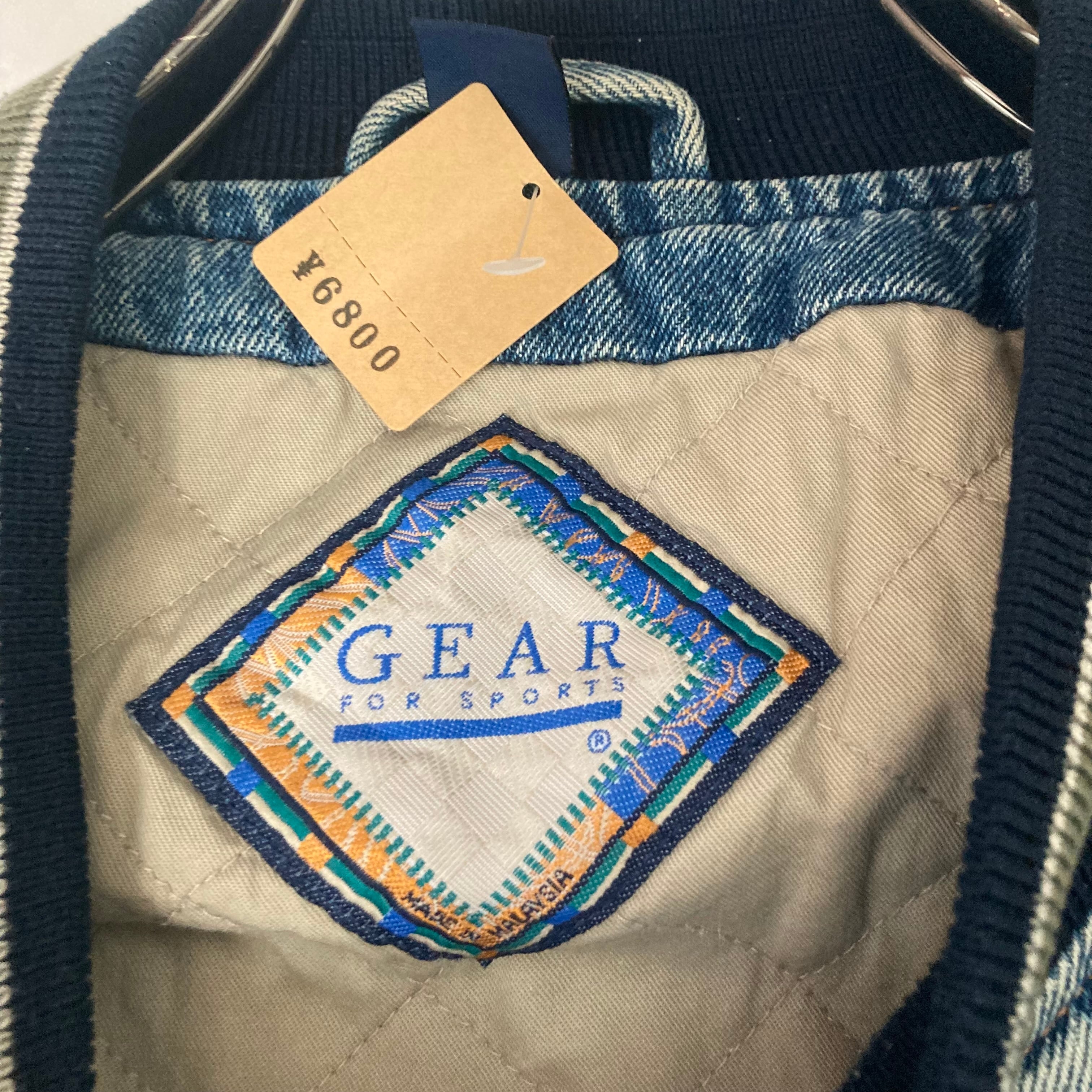 GEAR デニムスタジャン L 革パッチ | 古着屋OLDGREEN