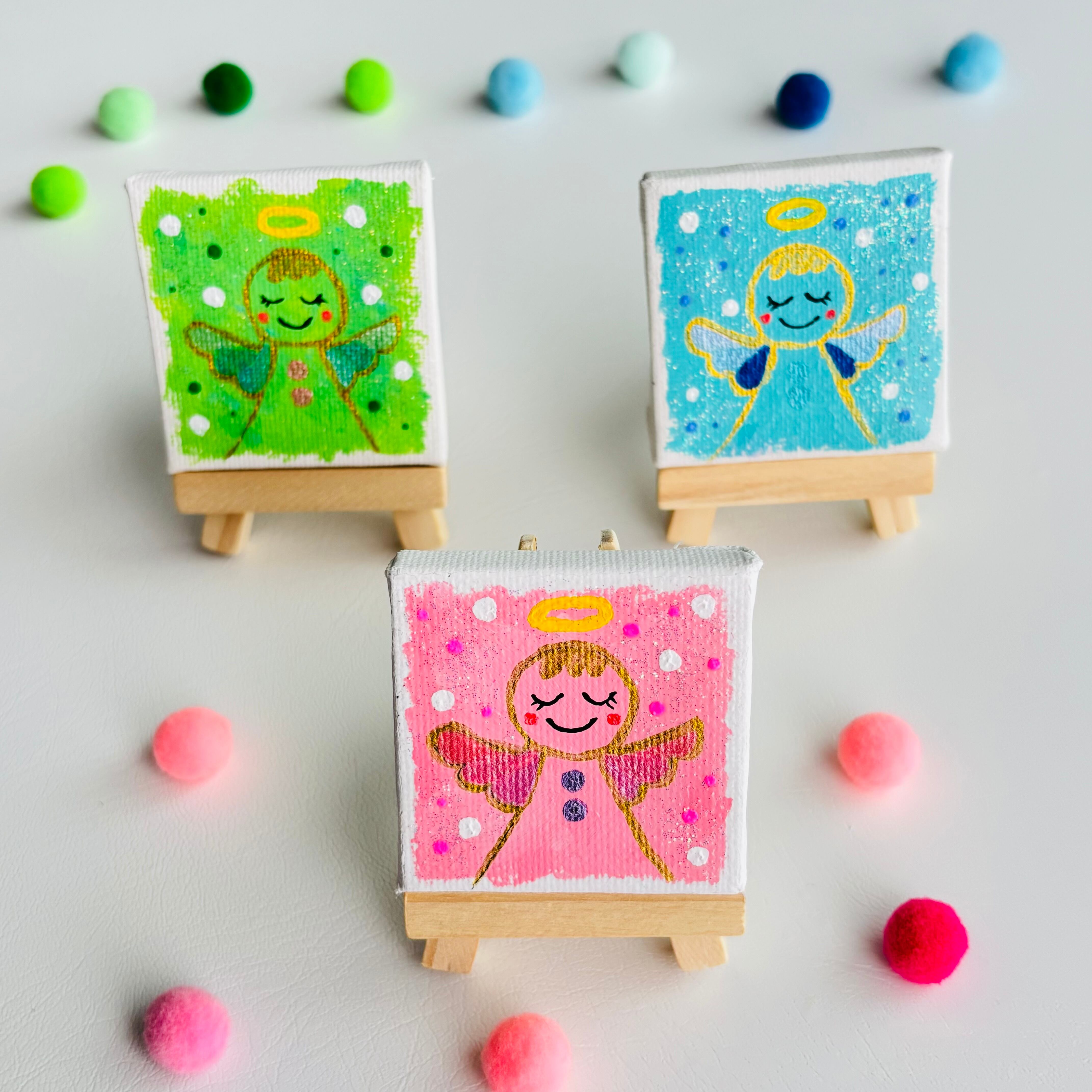 オリジナル ハンドメイド 絵 天使の愛 天使の空 - Healing Acrylic Art | minne byGMOペパボ 国内最大級の