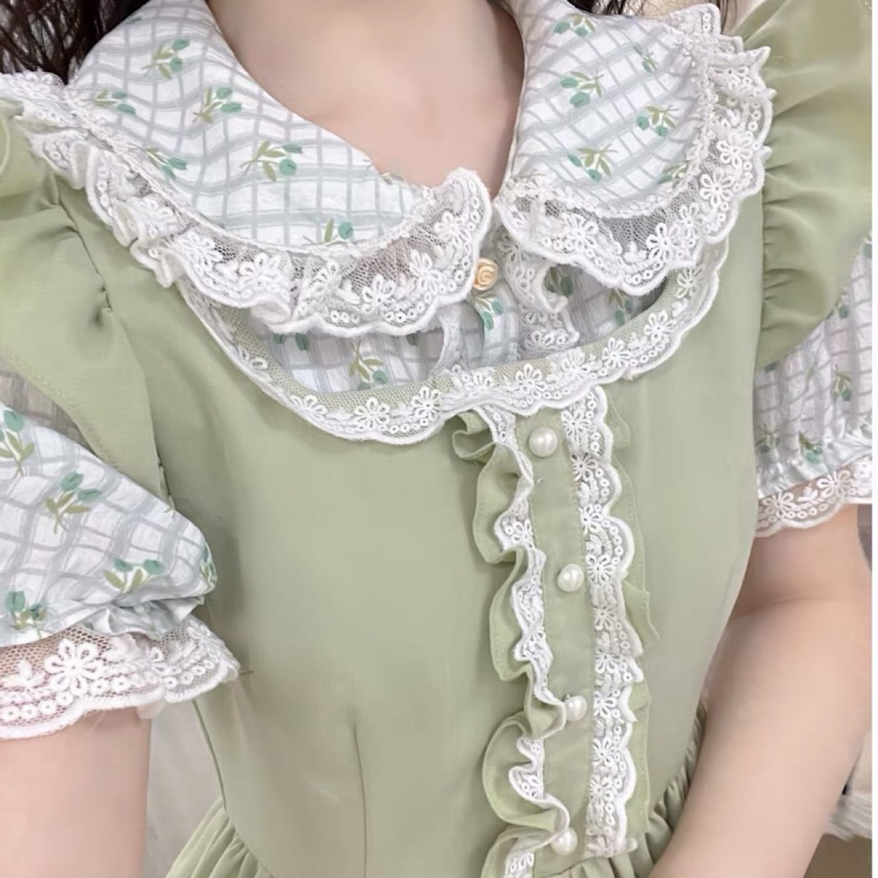 フランス製ヴィンテージ アイレット刺繍 丸襟ブラウス フランス製ヴィンテージ アイレット刺繍 丸襟ブラウス 2025年最新