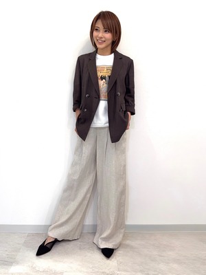 リネン100%ジャケット