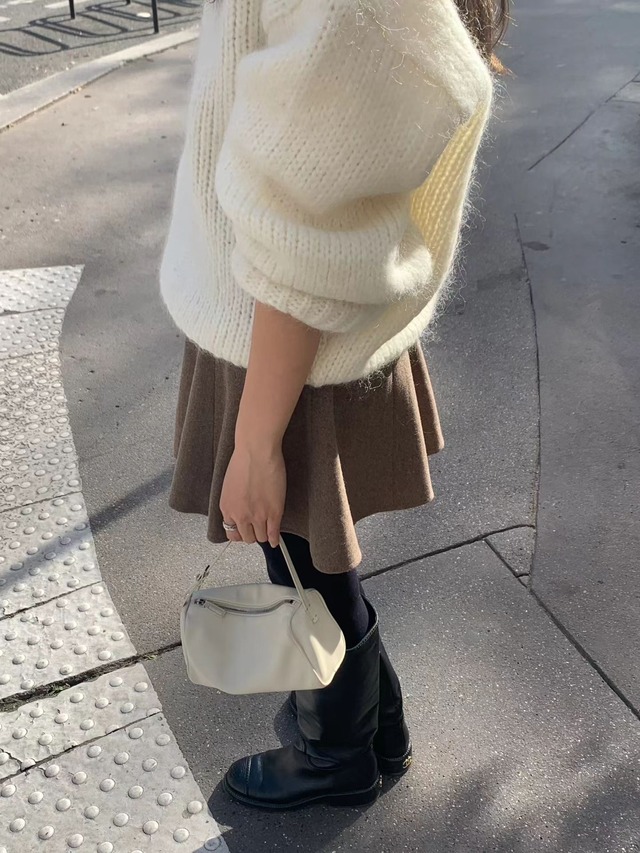 (OUNCE)  rina mohair v  knit / 2color