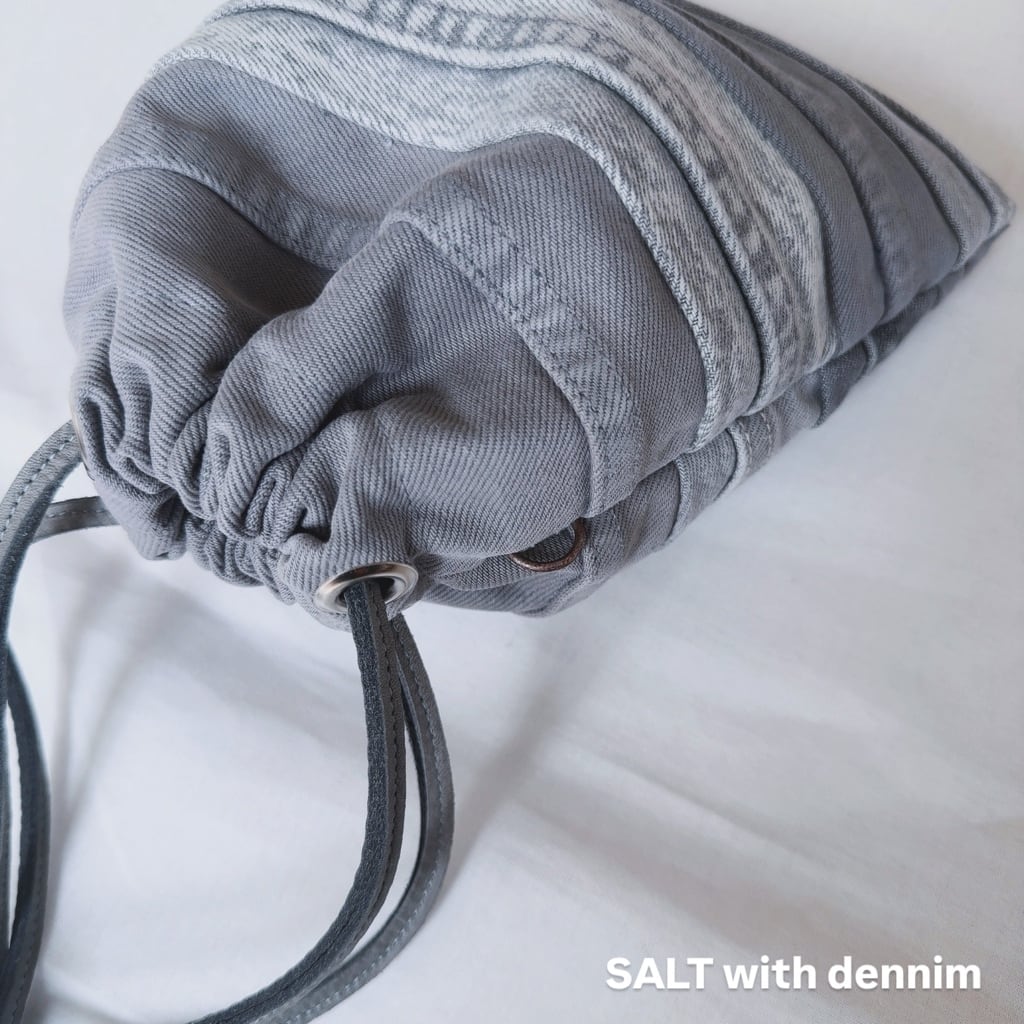 ボーダー巾着mini No.6696