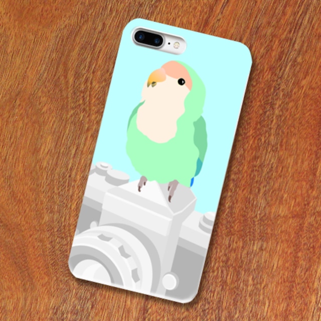 iPhoneケース インコのおとちゃん×ことりちゃん コザクラインコ【各機種対応】