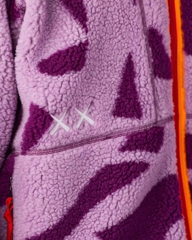 KAWS x The North Face Freeride Fleece Jacket (Pamplona Purple