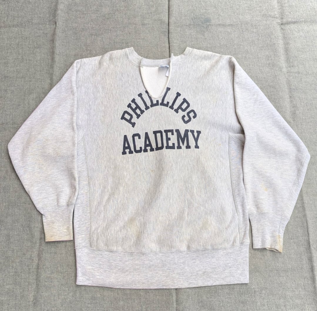 染み込み! 90s champion r/w neck cut sweat 小岩店