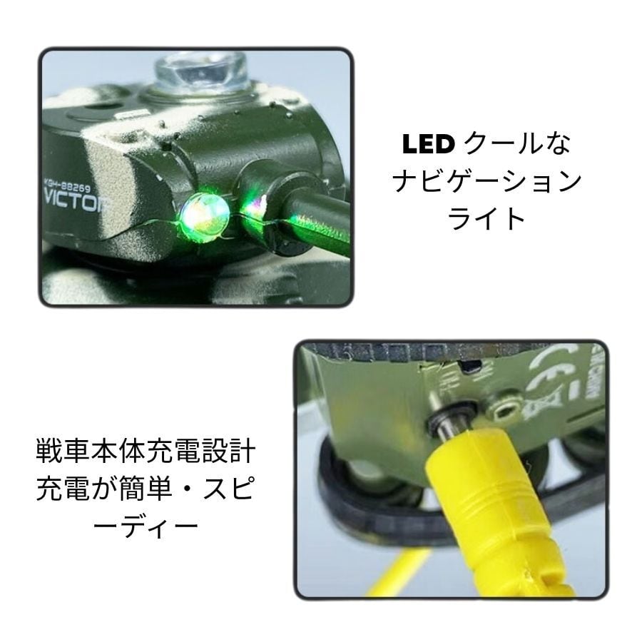 ミニラジコン戦車 手のひらサイズ 2.4GHz 360度回転 キャタピラ駆動