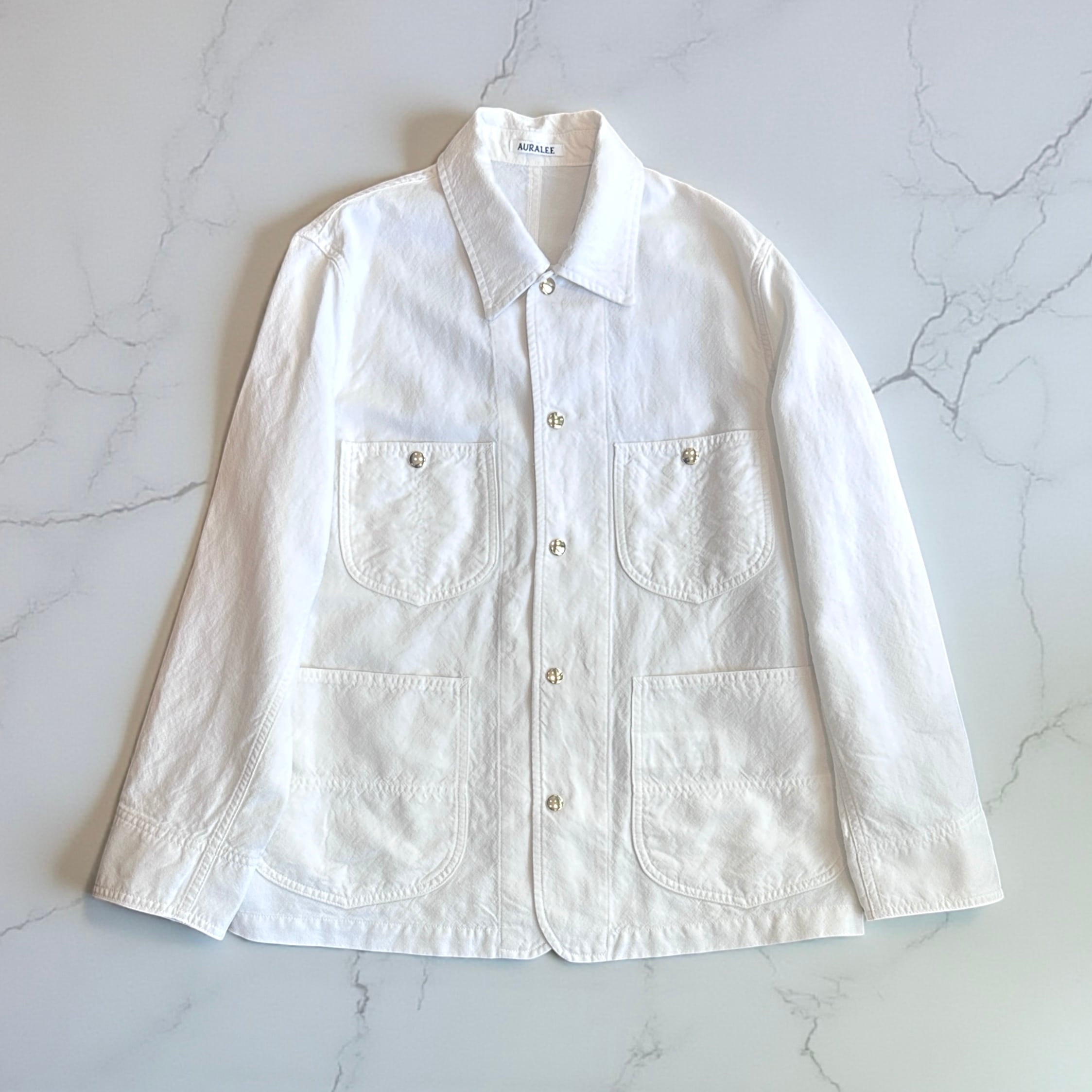 AURALEE  [WOOL COTTON LINEN OX WORK JACKET]