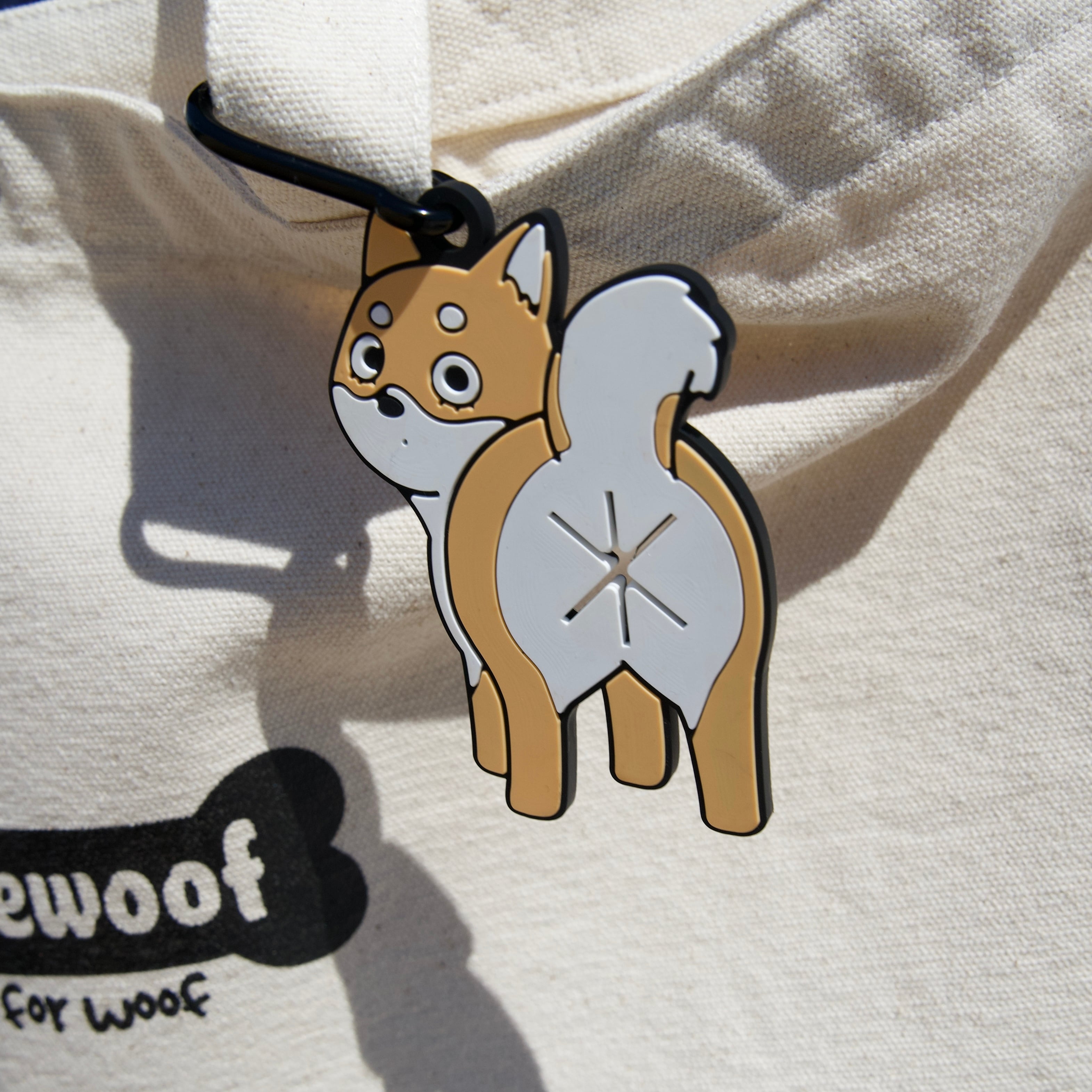柴犬（赤）】Poopホルダー_お散歩マナー袋ホルダー | Somewoof