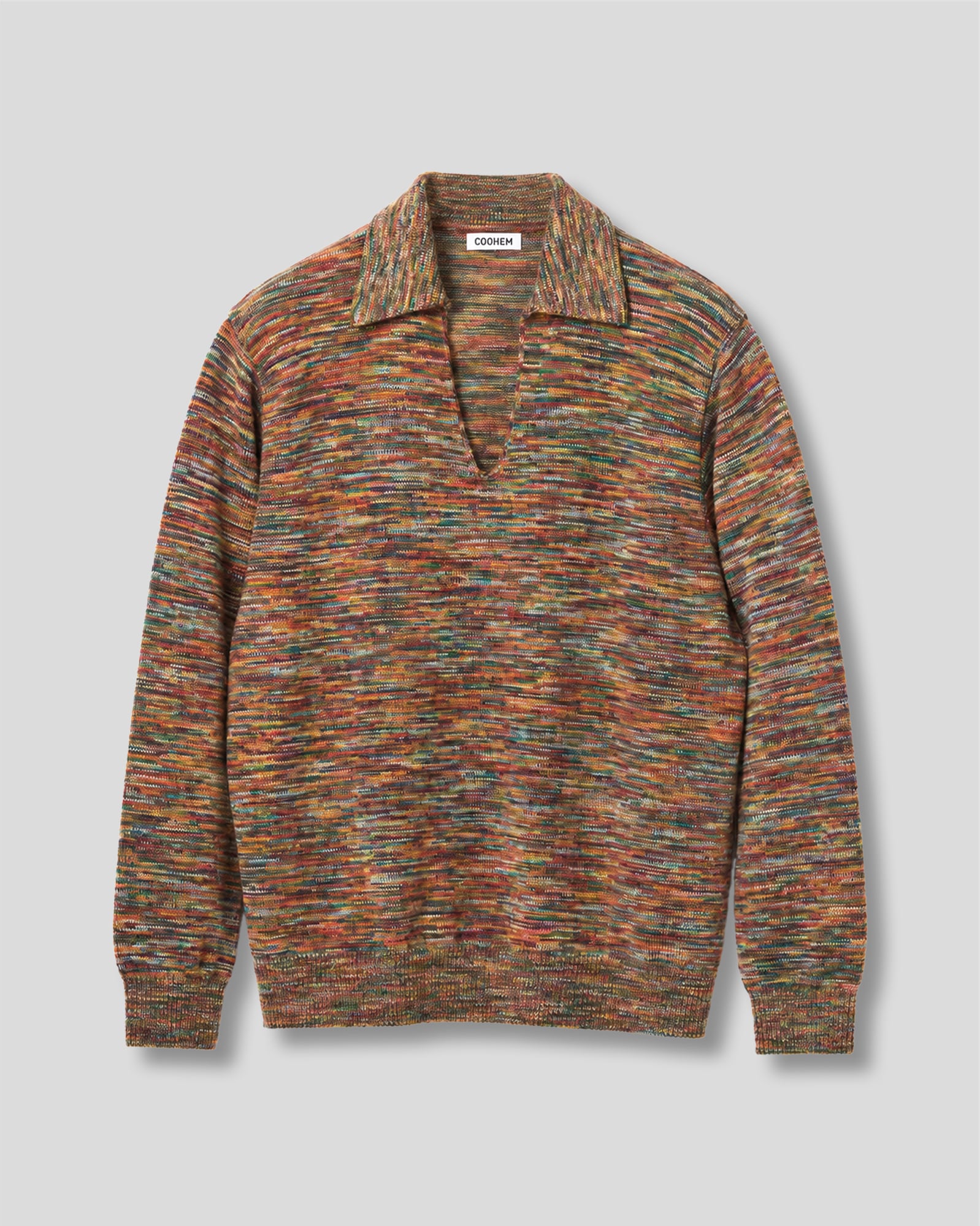 ONI KASURI WOOL KNIT P/O RED MULTI