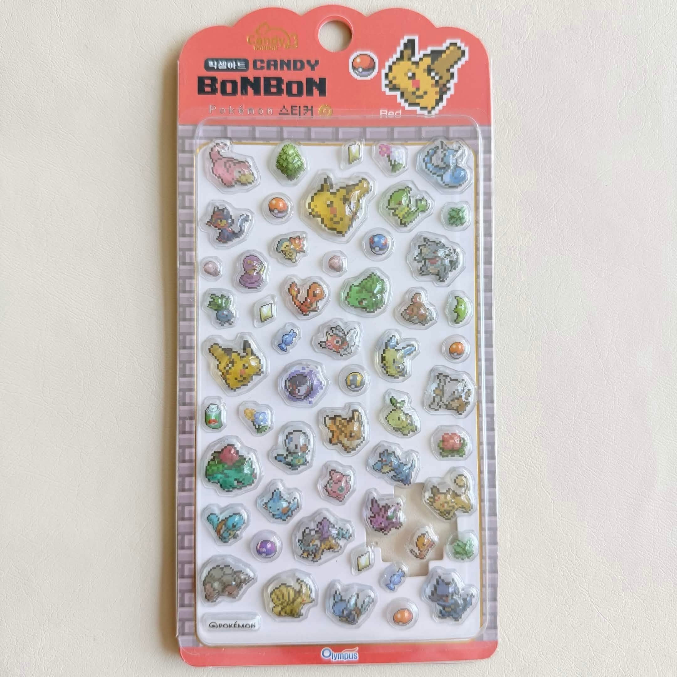 ポケモンパンシール ピクセル 韓国 リザードン コイキング レトロ ドット絵 韓国限定】ポケモンピクセルシールセット | シールステーション