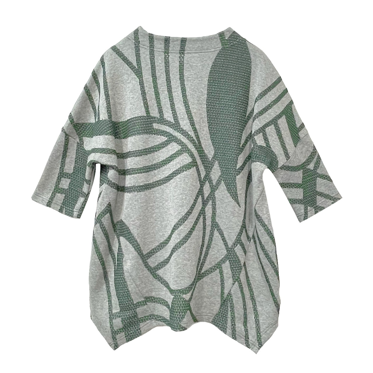 流線柄ジャガードプルオーバー【254-3234】Jacquard pullover