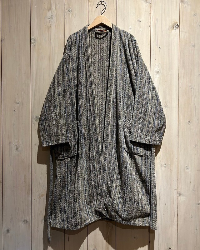 【a.k.a.C.a.k.a vintage】"MISSONI" Multiple Color Stripe Loose Gown Jacket