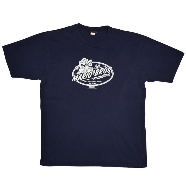 USED【XL】Vintage 00s Nintendo Call Mario Bros. Plumbing Tee / ©2003