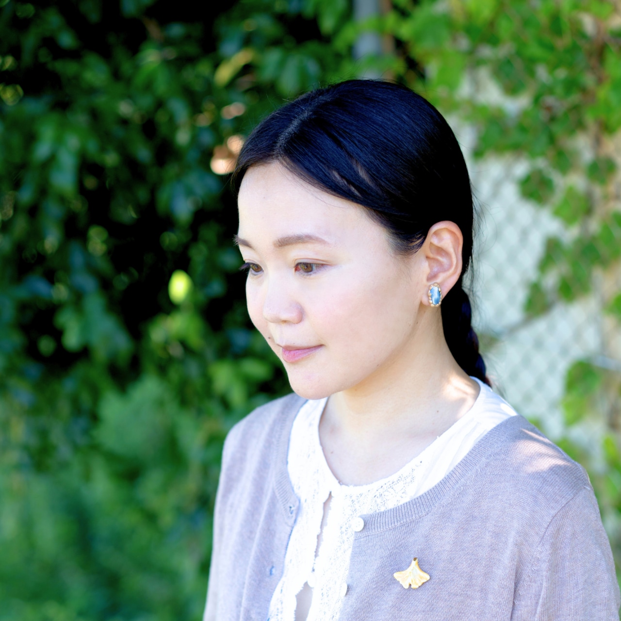 鉱石の雫 ピアス/イヤリング