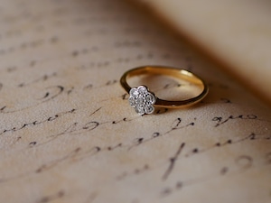 【予約済み RESERVED 】１８ｃｔ　アンティークリング　指輪　１８金　リング　イギリス　ダイヤモンド