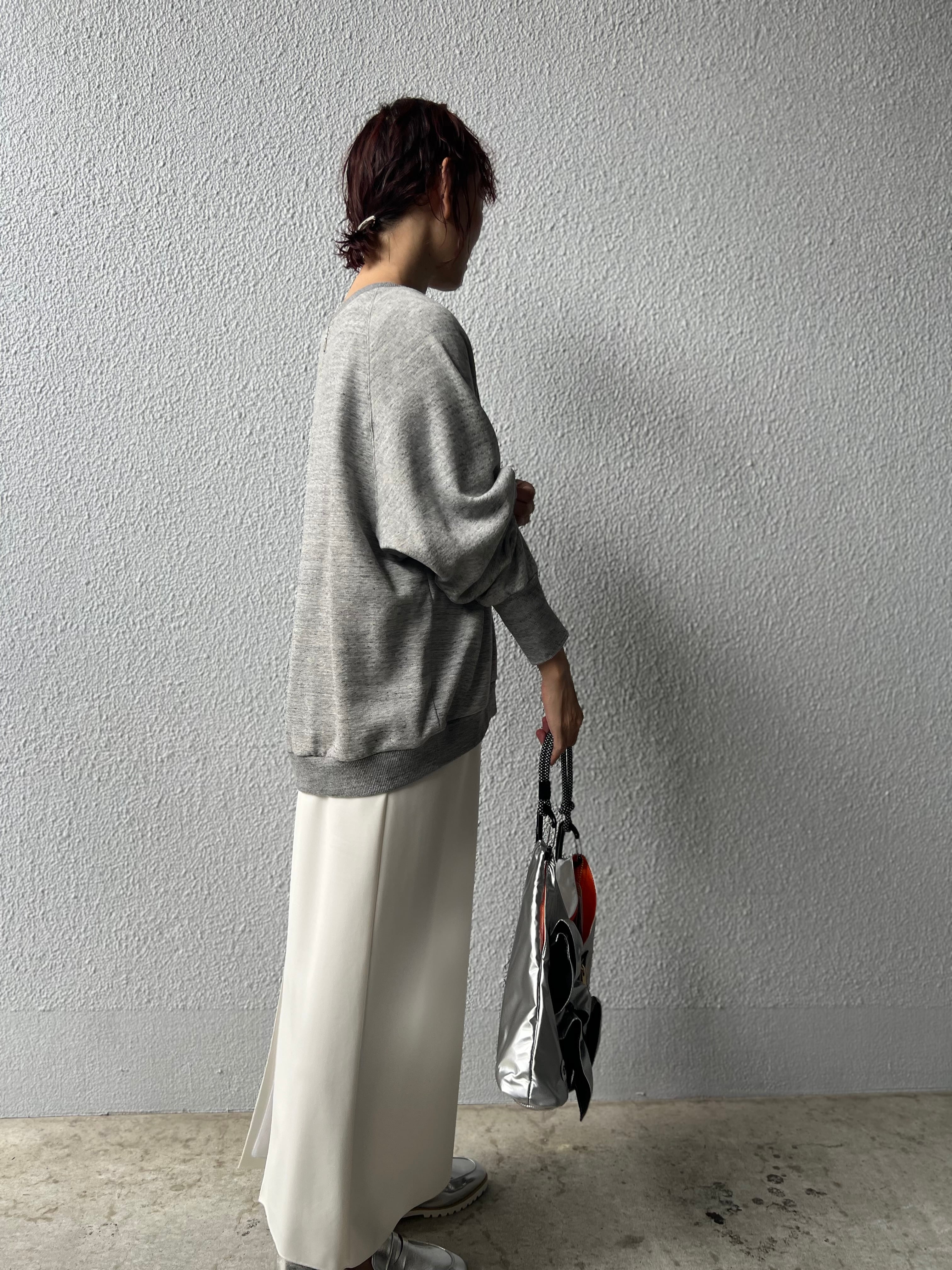 【cafune】バックZIP"CAFUNE"ロゴスウェット 535962