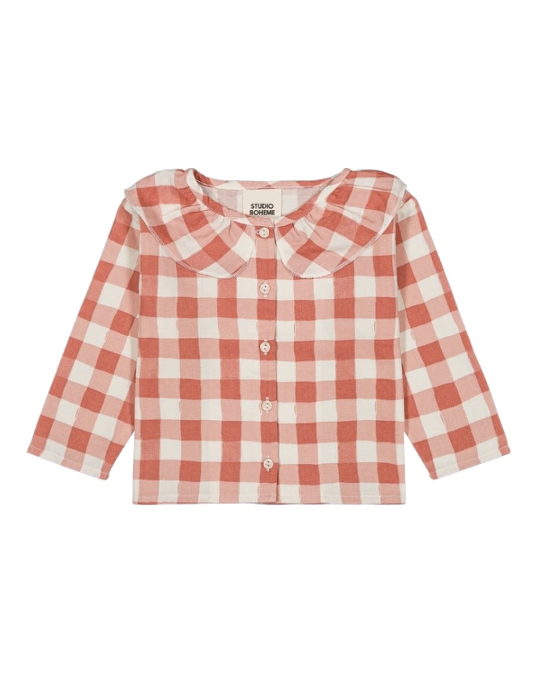 36M/4Y【STUDIO BOHEME】Blouse Coco/Pink Gingham