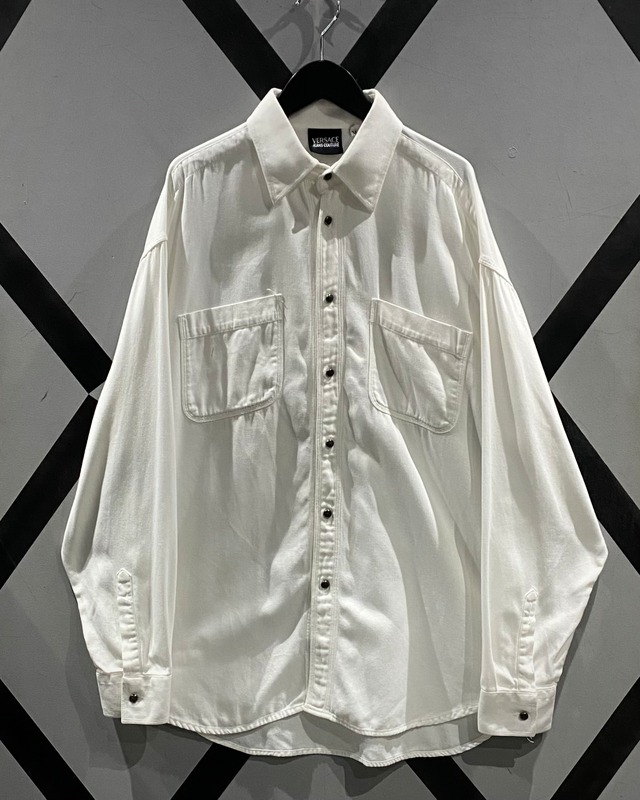 【X VINTAGE】“VERSACE JEANS COUTURE” Vintage Loose L/S Shirt