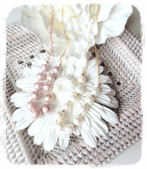 大粒淡水パール　ネックレス