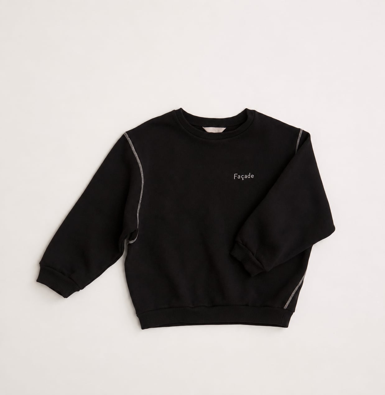 Façade / Chunky Sweatshirt / Black / 4-5Y・6-7Y・8-9Y・10Y