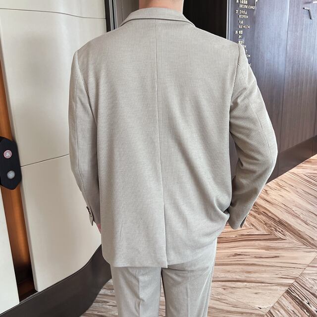 ジュンハシモト ベージュ スーツ セット 予約販売】メンズ