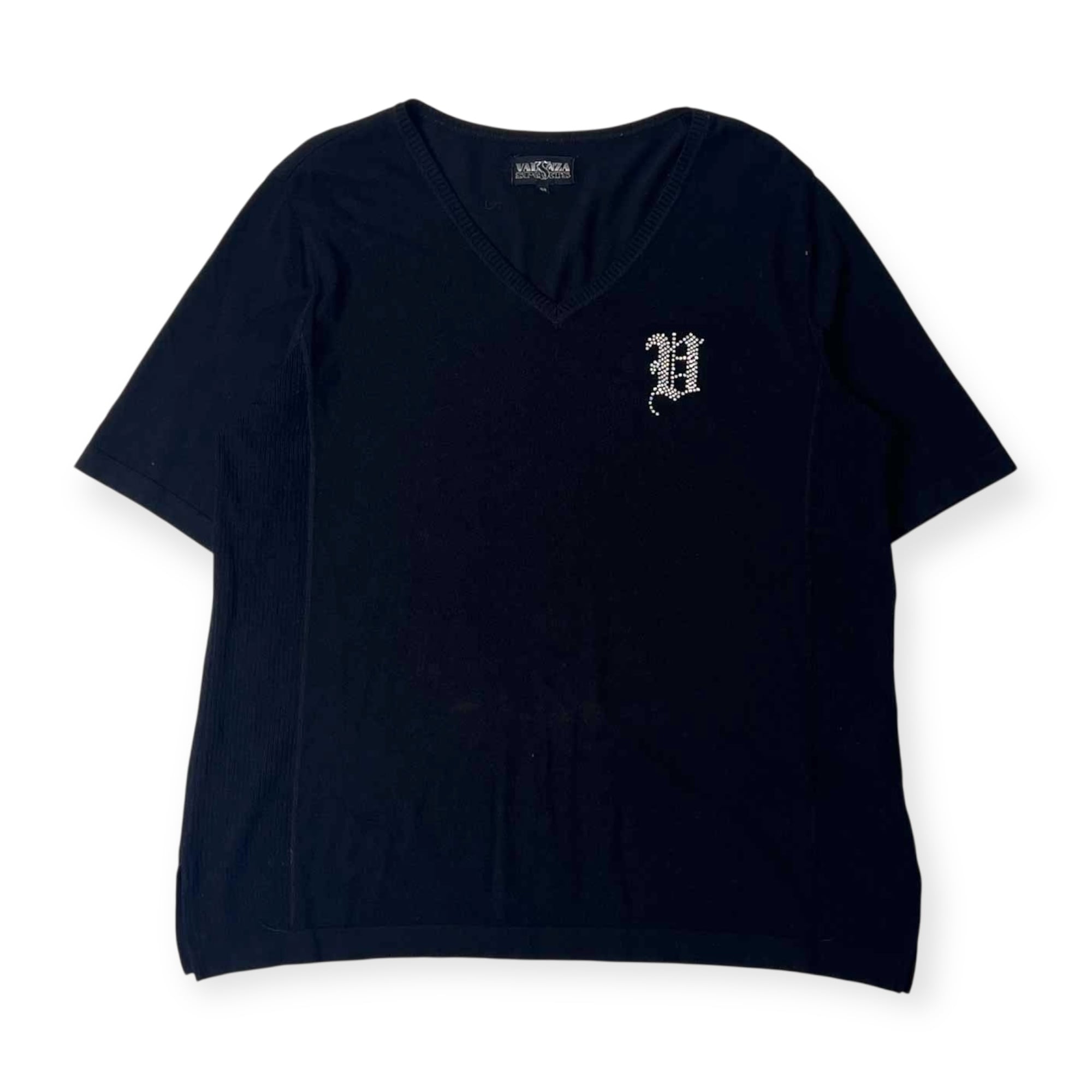 VALENZA SPORTS バレンザスポーツ Vネック ワンポイント 半袖 レーヨン